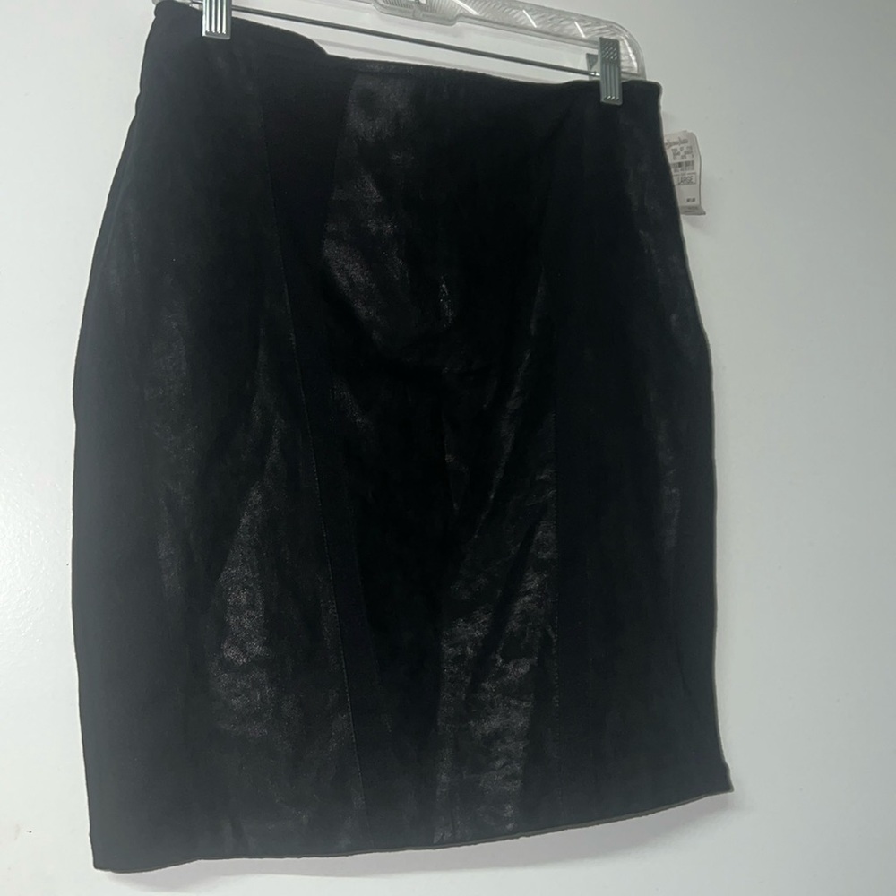 MK2K Women’s Skirt Gray Black Size Large 15” waist  Side Zipper $170 Retail